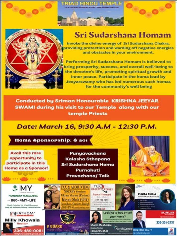 THT's Sri Sudarshana Homam