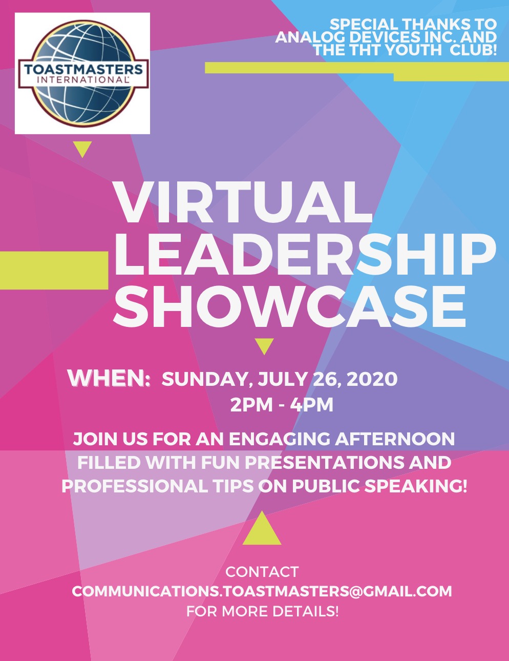 THT Youth Club's Virtual Leadership Showcase